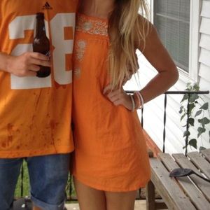 Orange boutique dress